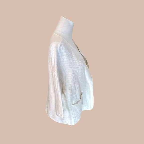 Eileen Fisher, the Fisher Project SZ Med linen cotton blend short sleeve jacket. - Picture 6 of 15